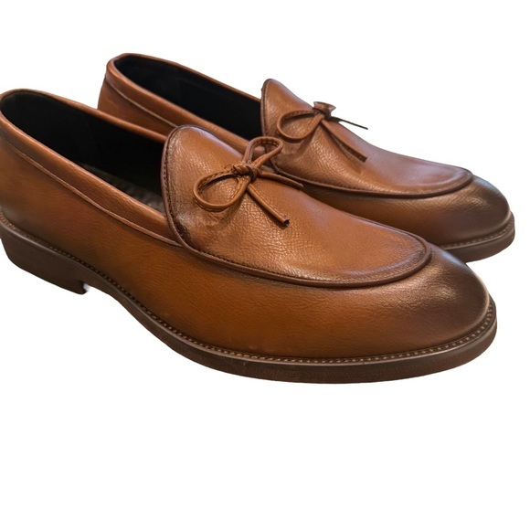 Old Money Hampton Men’s Brown Leather Loafers Slip On Size US 10.5 EU 44 NEW! - Picture 1 of 12
